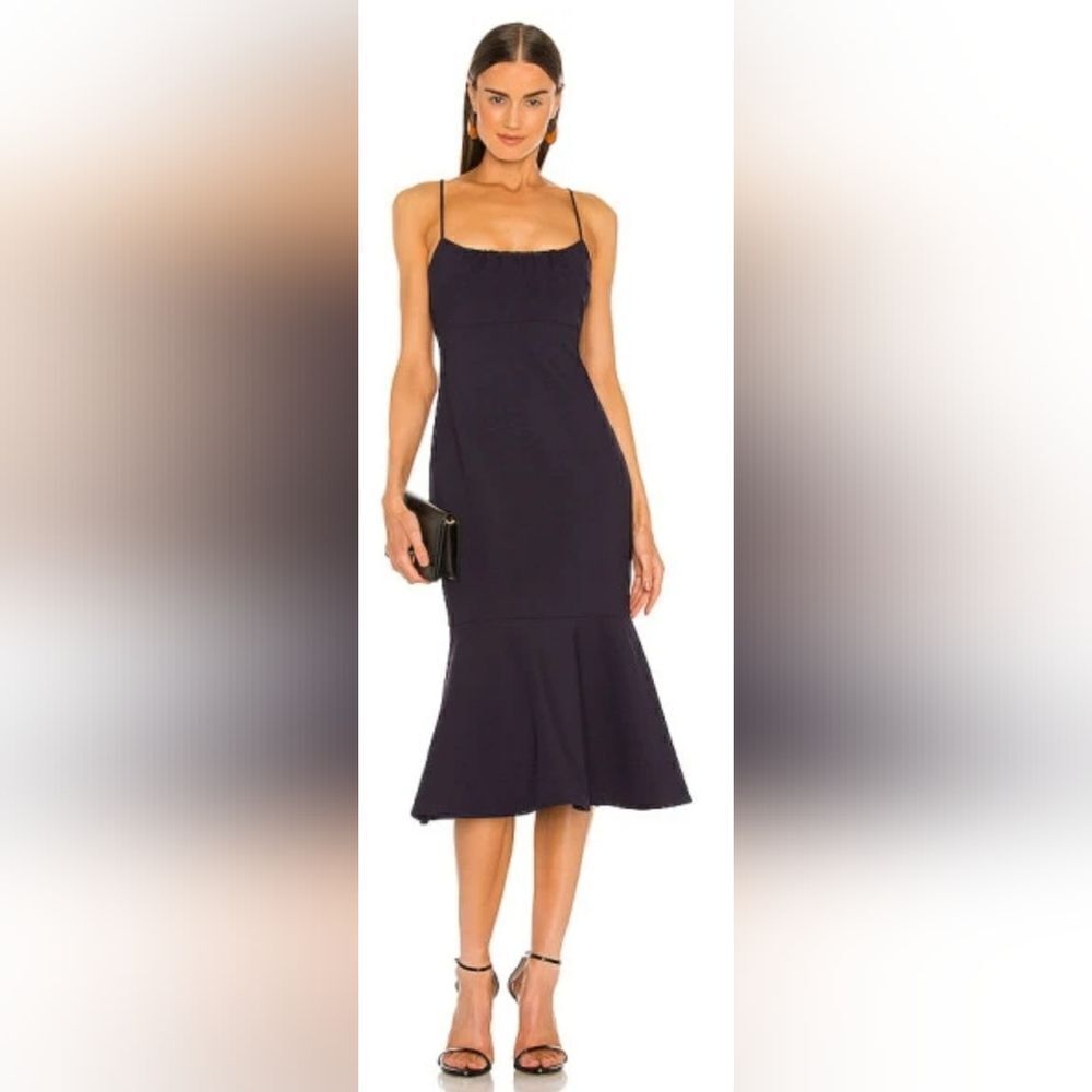 LIKELY Prina Dress Mermaid Midi NWOT size 6 Black